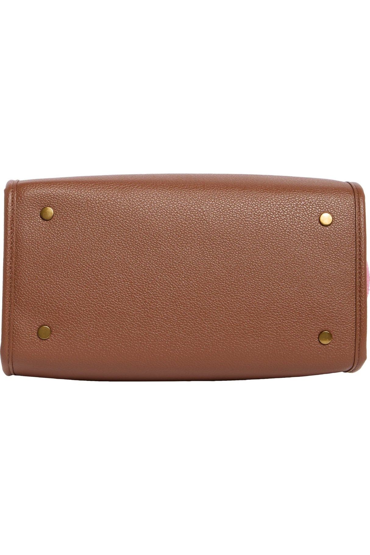 Bottom of Kurt Geiger Small Chiswick Raffia Tote