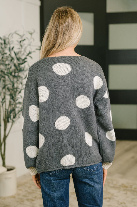 Polka Dot Button Down Cardigan