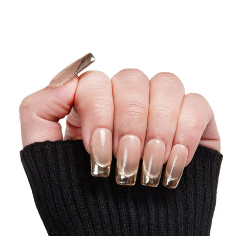 Cat Eye Press-On Nails: 2026 Trend + Golden Dusk Lovful Tutorial