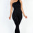 Black One Shoulder Bodycon Jumpsuit