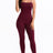 burgundy Criss-Cross Open Back Bodycon Jumpsuit
