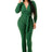 Green Belted Thick Knit Hooded Jumpsuit