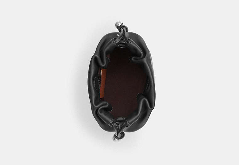 Black Coach Faye Mini Drawstring Bag
