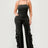 Moto Mystique Cargo Jumpsuit in Black