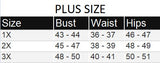 Capella Plus Size chart