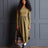 Olive Green Eyelet Hem Maxi Dress