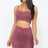 Wholesale Ruched Crop Top & Skirt Set