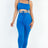 blue Wholesale Tie Front Cut Out Jumpsuit