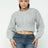 grey Cable Knit Pullover Sweater