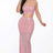 pink Sequin Mermaid Maxi Skirt Set