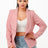 pink Double Breasted Blazer Jacket