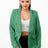 green Double Breasted Blazer Jacket