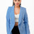 light blue Double Breasted Blazer Jacket