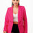 hot pink Double Breasted Blazer Jacket