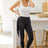 Side Fringe Skinny Jeggings In Black