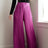 Pleated Pink Wide Leg Trouser Pants
