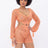 orange acrylic see through crochet sexy romper